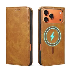 【新品】 Rssviss iPhone 17 Pro Max 用 ケース 手帳型 MagSafe対応 アイフォン17 プロ マックス用 手帳型 ケース ワイヤレス充電 スタンド機能 カード収納 マグセーフ マグネット付き RFIDブロッキング 6.9インチ 1