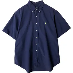 古着 ラルフローレン Ralph Lauren CLASSIC FIT 半袖 ボタンダウンシャツ メンズXL相当/eaa576790