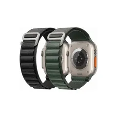 [Girovo] 【2本付き】 Apple Watch バンド/アップルウォッチ バンド 41mm 40mm 38mm（ブラック＋グリーン）