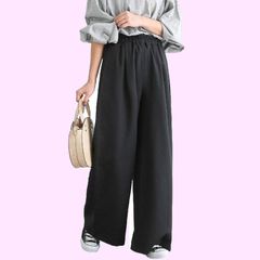Keisuke Kanda ブカブカのジャージ素材パンツ サイドロゴテープライン