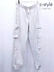 N518 [コラボ] adidas x IVY PARK アディダス×アイビーパーク カーゴスウェットパンツ M オフホワイト H21189 | G★