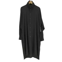 美品　S'YTE スタンドカラーロングシャツ　ブラック　　　　サイズ3 1_1.jpg