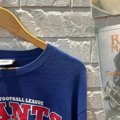 古着　M NFL New York Giants　青ロングTシャツ