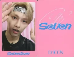 【中古】コレクションカード(男性) SEVENTEEN/JUN(ジュン)/枠ピンク・裏面印刷サイン入り/「DICON D’FESTA MINI EDITION SEVENTEEN」フォトカード