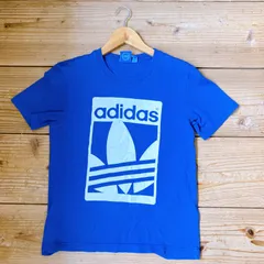美品✨ アディダス adidas 半袖 Tシャツ デカロゴ フロントプリント バックプリント 丸首 オリジナルス デザイン  平成レトロ y2k 00s チビT ピチT 小さめ