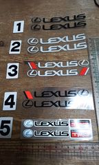 レクサス　高品質ステッカー　2個セット　ワンセットお選び下さい　反射シルバー