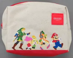 【中古】バッグ(キャラクター) 集合(任天堂ゲームキャラクター) スクエアポーチ 「Nintendo TOKYO」