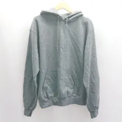 ◇ ⊇ Champion チャンピオン 長袖 プルオーバーパーカー サイズM グレー系 メンズ E  【1503060049976】