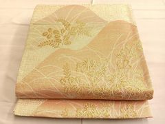 未使用】夏袋帯 西陣織 草花文 銀糸 六通柄 正絹 証紙付 - メルカリ