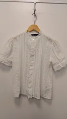 M2　ポロラルフローレン　アイレットブラウス　インド綿100%　洗濯OK　かわいい💞