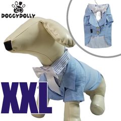 DOGGY DOLLY ドギー・ドリー ペット服 犬服 フォーマルスーツ タキシード ライトブルー XXLサイズ ペット用品 新品未使用