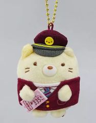 [중고] 잡화 고양이 매달려 봉제인형 [스미코구라시 × 한큐 전철]