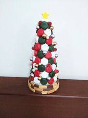 クリスマスマカロンタワー