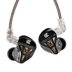 【新着商品】【プロのチューニング】KZ DQS 有線イヤホン 耳掛け重低音 カナル型 Wired Earphones イヤモニ ゲーミングイヤホン ハイブリッド ノイズリダクション HIFI音質 原音忠実 小型/軽量 スポ一ツ/音楽モニター/ゲーム用 多機