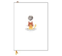 ねこ 開きやすく書きやすいPUR製本 ノートライフ ソフトカバー 日本製 3年日記 日付あり 日記帳 (26cm×18cm)しおり付き】 (いつからでも始められる) 【フルカラー、B5