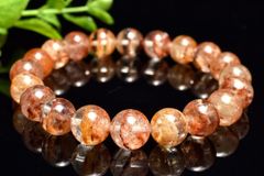 【１点物】クリア◇庭園水晶 ガーデンクォーツ　9.5mm　ブレスレット パワーストーン 天然石 _MA9012