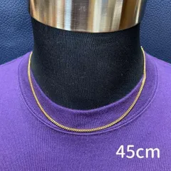 細め 《45cm》ゴールド 喜平チェーンネックレス メンズ レディース