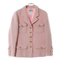 CHANEL (シャネル) 96AW グリポア ココマークボタン アルパカ混 ウール