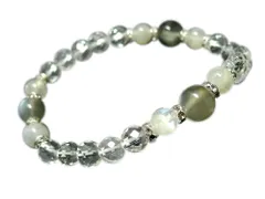 「-BLACK-」 ブラック ムーンストーン ブレスレット パワーストーン ブレスレット レディース 天然石 数珠 アクセサリー