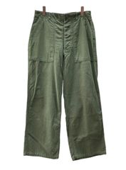 ミリタリー Military 60s 60年代 U.S.ARMY ベイカーパンツ 初期 サイドアジャスター アメリカ軍 Vintage ヴィンテージ 緑 無地 カーゴパンツ カーキ Mサイズ 104MB-202