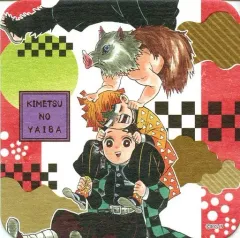 【中古】マグカップ・湯のみ 炭治郎＆善逸＆伊之助（ミニキャラ） 「鬼滅の刃 アートコースター」 ジャンプフェスタ2020グッズ