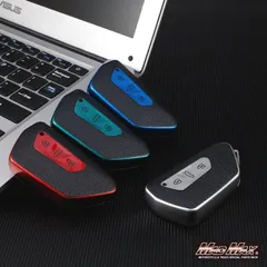 フォルクスワーゲン専用 レザー調 TYPE G 3ボタン式 TPUソフト スマートキーケース 各色