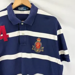 POLO by RALPH LAUREN 90年代 パッチ ボーダー ポロシャツ サイズXL 07062305 861