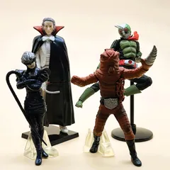 H.G.C.O.R.E. MASKED RIDER 仮面ライダー 〜再改造、新たなる闘い 編〜 死神博士 仮面ライダー1号 スネーク ミミズ男　4体