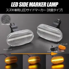 コンパクト発送 スズキ03 シーケンシャル LED サイドマーカー 流星タイプ 純正交換 Eマーク フェンダー ウインカー ウィンカー レンズ 左右 新品のサムネイル