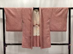 羽織/美品/絞り/正絹/ピンク/紐付き/仕立上がり/5940