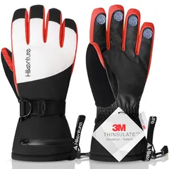 【新品】 HIKENTURE スキーグローブ スノボ グローブ 3Mシンサレート 防寒グローブ スポーツグローブ スノーボード グローブ アウトドアグローブ 手袋 レディース メンズ 冬用 防風防寒 撥水加工 滑り止め 紛失防止 保温 厚手 通気性 クライ 0