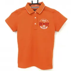 ★SALE価格★【超美品】キャロウェイ 半袖ポロシャツ オレンジ×白 襟裏英字  レディース S ゴルフウェア Callaway