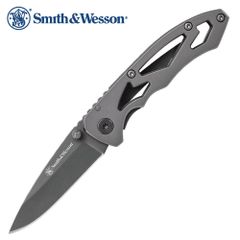 スミス&ウェッソン S&W Smith & Wesson フォールディングナイフ 折り畳みナイフ ライナーロック ドロップポイント サバイバル キャンプ アウトドア 釣り CK400