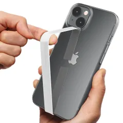 【迅速発送】Sinjimoru 伸びるスマホストラップ、 iPhone16 Plus Pro Pro Max iPhone15 14 13 12 シリーズ スマホケース対応シリコンフィンガーホルダー、薄型ワイヤレス充電対応スマホホルダー、片手操作、落下防止スマ