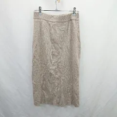 ◇ ⊂ BEAMS HEART ビームス ハート 無地 ロング丈 タイト スカート サイズS ライトベージュ系 レディース E  【1507030007843】