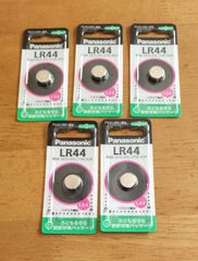 パナソニック「LR44」 アルカリボタン電池５個