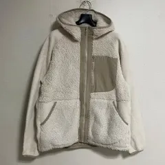 UNIQLO(ユニクロ) X ホワイト・マウンテニアリング フリース フード ジップアップ ／ 白 M