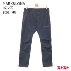 MARK&LONA ゴルフパンツ ストレッチ 近年モデル 50 黒 ロゴ L - メルカリ