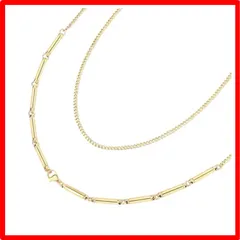 【2個セット】ネックレス QC Gold50cm ＆QC Silver50cm30mm重量