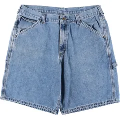 古着 リー Lee DUNGAREES デニムペインターショーツ ハーフパンツ メンズw37相当/eaa534511