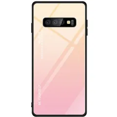 Galaxy S10 ケース SC-03L SCV41 ギャラクシーs10 グラデーション ハイブリット ケース 【Color】 イエロー・ピンクのサムネイル