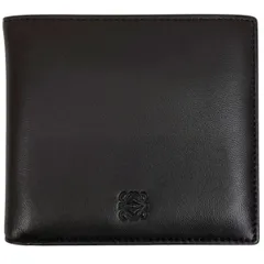 【未使用】ロエベ　折り財布　アナグラム　ゴールド金具　レザー　ブラック　入手困難 LOEWE ロエベ 三つ折り コンパクト財布 アナグラム レザー