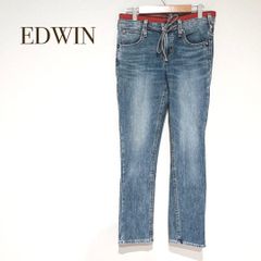 EDWIN エドウィン【XS】 パンツ ジーパン デニム カジュアル　アメカジ　洗える　細身