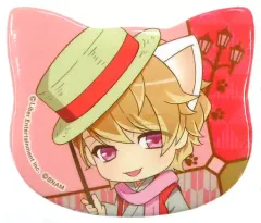 【中古】バッジ・ピンズ(キャラクター) 茅ヶ崎至 「A3!(エースリー) in ナンジャタウン 2018 ねこ型缶バッジコレクション 春組・秋組」