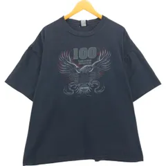古着 ビッグサイズ 00年代 ハーレーダビッドソン Harley-Davidson モーターサイクル バイクTシャツ USA製 メンズXXXL相当/eaa557579