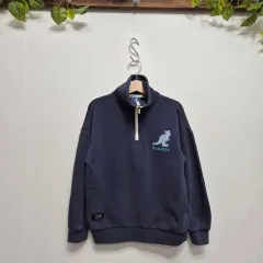 カンゴール キッズ ハーフジップアップ スウェット ネイビー