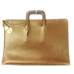 バーバリー BURBERRY ブリーフケース 書類かばん ビジネス レザー 革 鍵付き ハンドル収納 茶 ブラウン /CK1 ■GY18のサムネイル