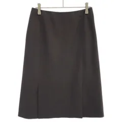 Prada プラダ 膝丈スカート 光沢ブラック ボタニカル Prada プラダ 膝丈スカート 光沢ブラック ボタニカル