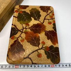 平成初期作 鎌倉彫 手鏡（植物紋様）作家名彫あり - メルカリ