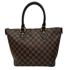 ルイヴィトン ダミエ サレヤPM N51183 ブラウン PVC レザー レディース LOUIS VUITTON ♯0203010273